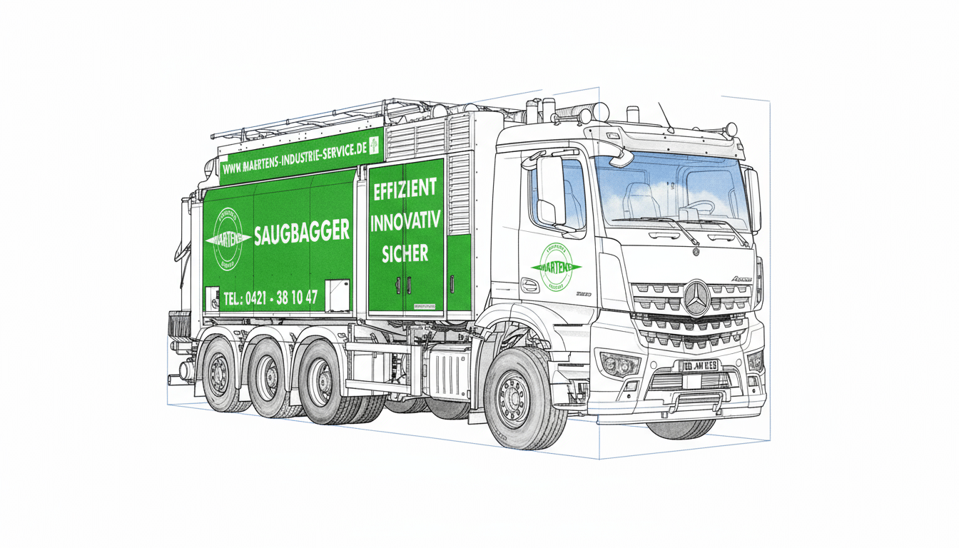 Doppelventilator-Saugbagger Zeichnung Doppelventilator-Saugbagger Zeichnung